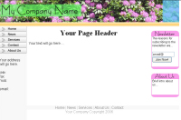 free html web site template