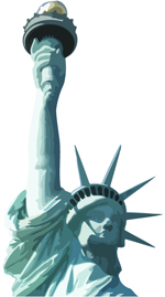 Free vector of the statur of Liberty, New York
