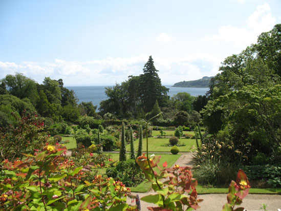 Picture of   Brodick Harbour from Brodick castle is shown on this page.