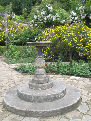 Picture of   Sundial in Brodick Castle gardens is shown on this page.