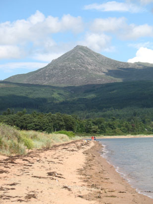 Picture of   Goatfell from Brodick Beach is shown on this page.