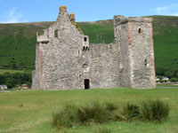 The front of Lochranza Castle
