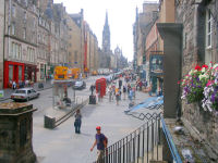 View from John Knox House Museum in Edinburgh, Scotland