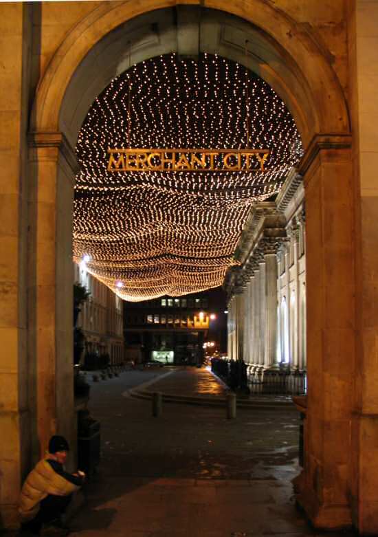 Merchant City in Glasgow at Christmas