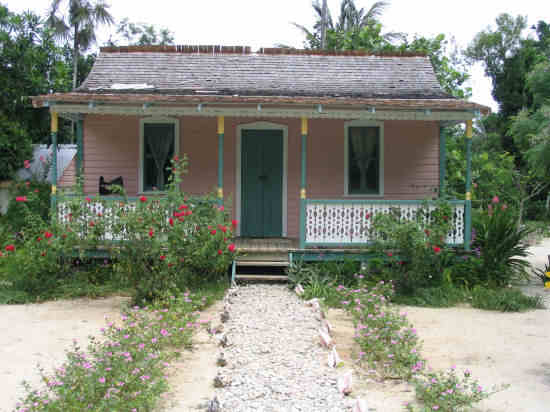 A picture of The Heritage House in the Botanic Park on Grand Cayman. 
