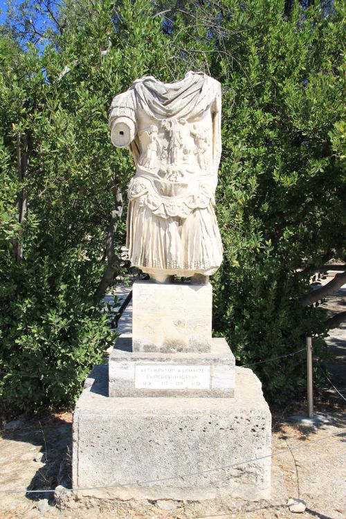 Picture of the  Emperor Hardian Bust  at  Ancient Agora  - Athens, Greece