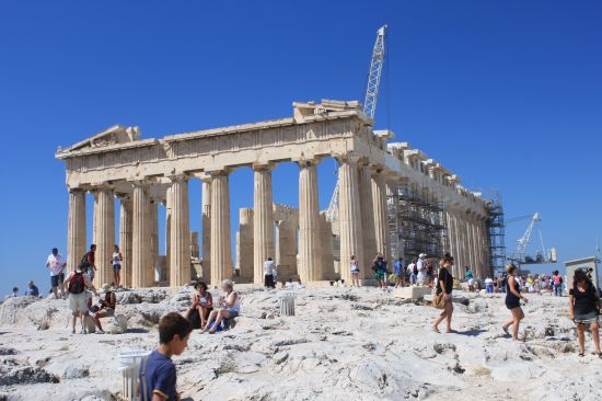 Picture of the  Back Side View2 Of Parthenon Under Maintenance - Acropolis, Athens, Greece