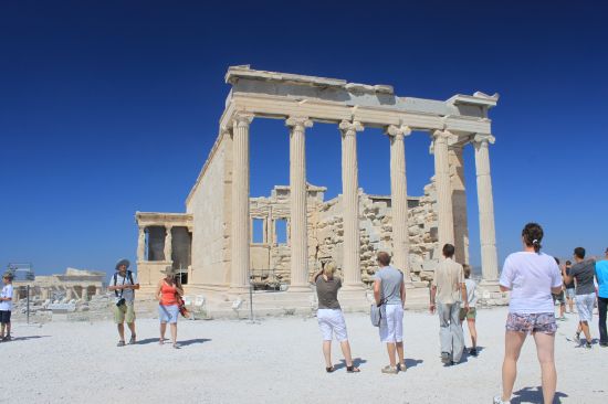 Picture of the  Back View Of Porch Of The Erechtheion - Acropolis, Athens, Greece