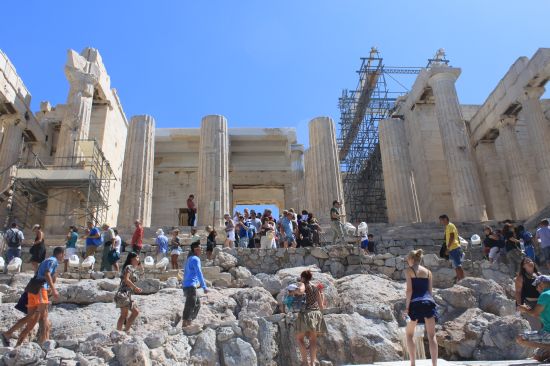 Picture of the  Close View Of Entrance Way To The Propylaia - Acropolis, Athens, Greece