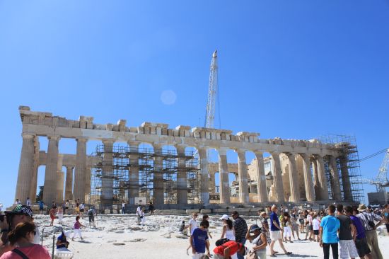 Picture of the  North View Of Parthenon Under Maintenance - Acropolis, Athens, Greece