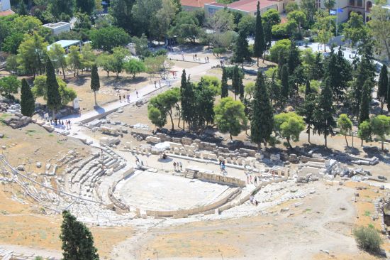 Picture of the  Theatre Of Dionysos From Partenon - Acropolis, Athens, Greece