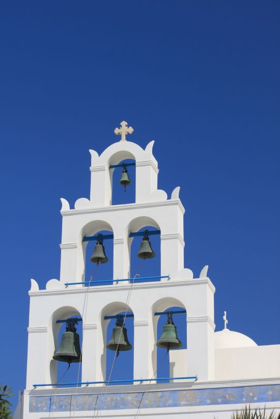 Picture of an  Arrangement Of Bells - Oia, Santorini, Greece