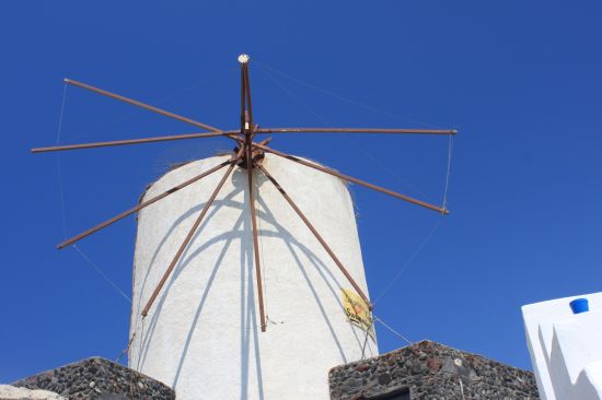 Picture of a  Close Up Of Broken Windmill - Oia, Santorini, Greece