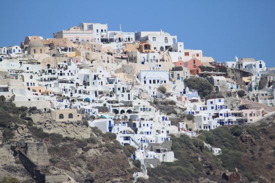 Picture of Oia From The Ferry - Oia, Santorini, Greece