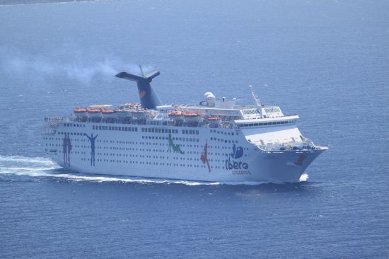 Picture of the  Ibero Cruceros Grand Celebration Cruise Ship - Oia, Santorini, Greece