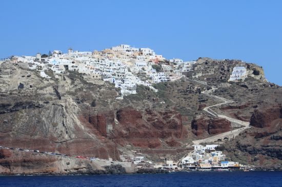 Picture of the  Port From The Ferry - Oia, Santorini, Greece