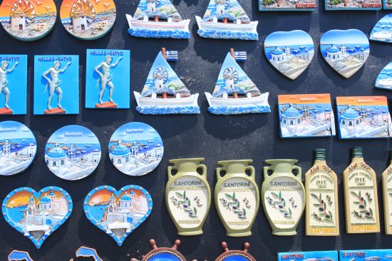 Picture of a Selection Of Fridge Magnets - Oia, Santorini, Greece