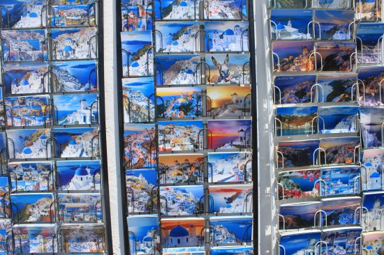Picture of a Selection Of Postcards - Oia, Santorini, Greece