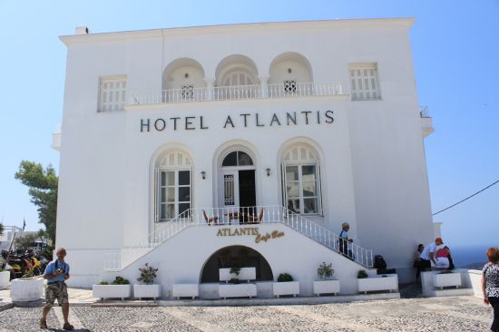 Picture of the  Hotel Atlantis Entrance  - Fira, Santorini, Greece