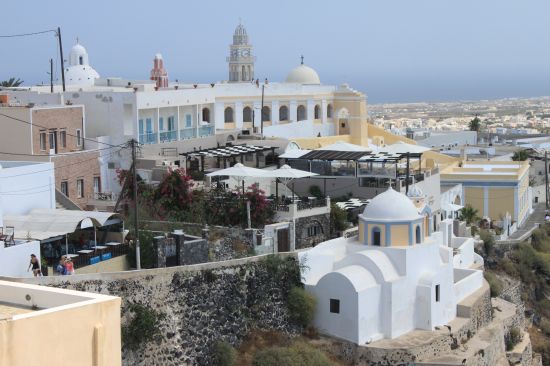 Picture of the  Roofstops With Domes  - Fira, Santorini, Greece