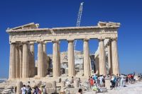  Back View Of Parthenon Under Maintenance