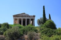View From The Back  of Temple Of Hephaestus - Athens, Greece