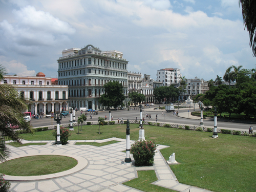 A view from El Capitolio Building, Havana, Cuba.
