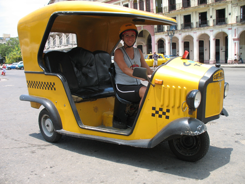 A picture of Coco Taxi, Havana, Cuba.
