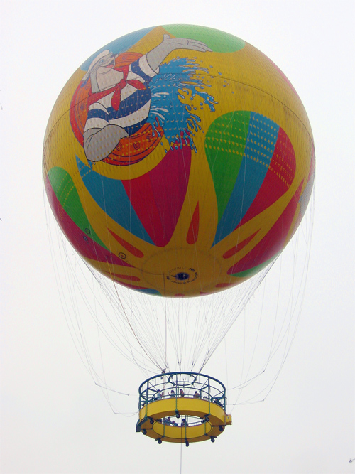 Picture of Skyfair Balloon Ocean Park in Hong Kong, China.