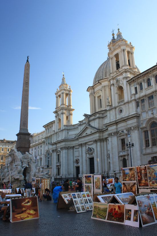   Painters At Piazza Navona   - Rome, Italy
