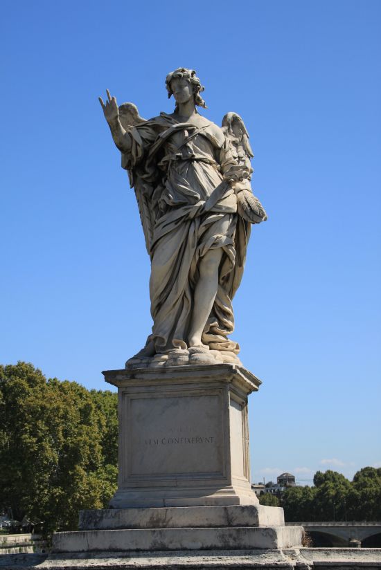   Ponte Sant Angelo Angel With Nails   - Rome, Italy