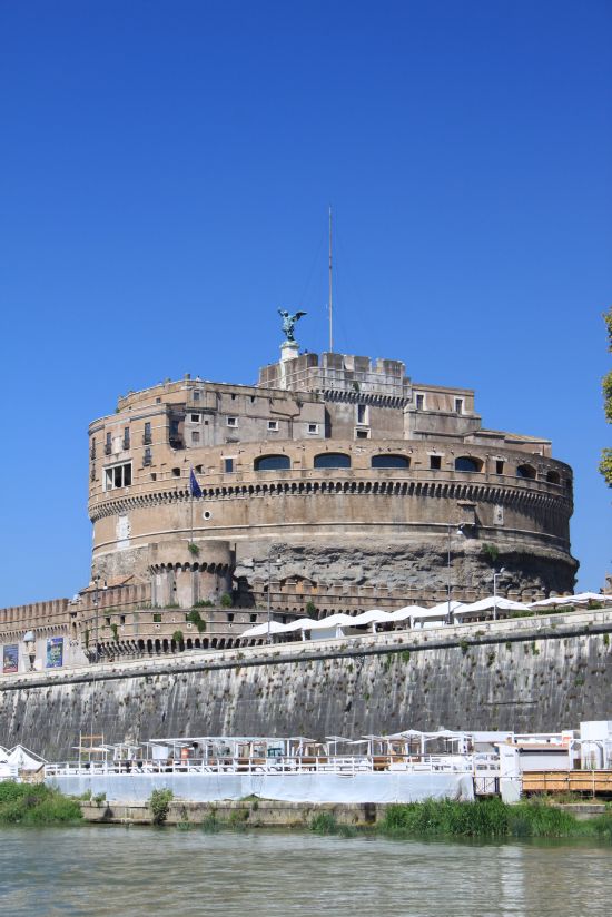   River Tiber With Castel Sant Angelo From Side   - Rome, Italy