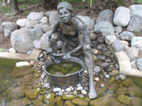  Statue At Pond at Hope Botanical Gardens, Kingston, Jamaica