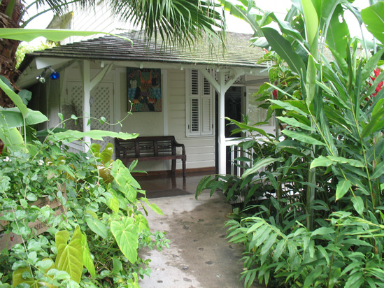 Picture of  The  Entrance To The Shop at Strawberry Hill, Jamaica is shown on this page.