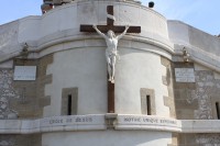   Cross Of Jesus Outside Notre Dame De La Garde Marseille France