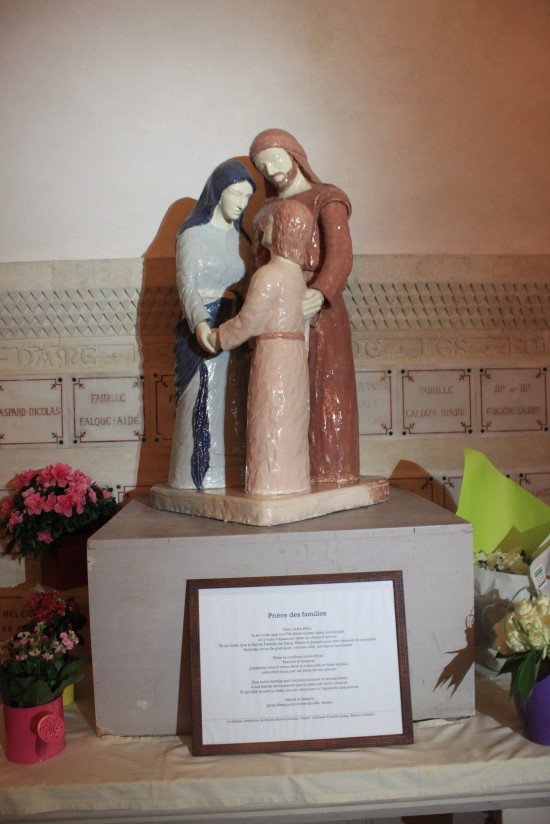   Statue Of Mary Jesus And Joseph Marseille France