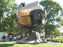 Sphere by Fritz Koenig at Battery park, New York, USA