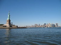 Statue of Liberty and the Manhattan Skyline