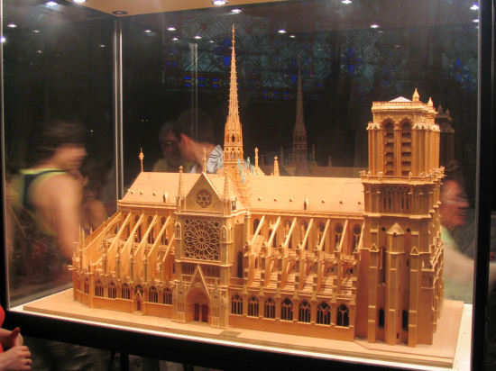 Picture of Notre Dame Cathedral Model, Paris, France