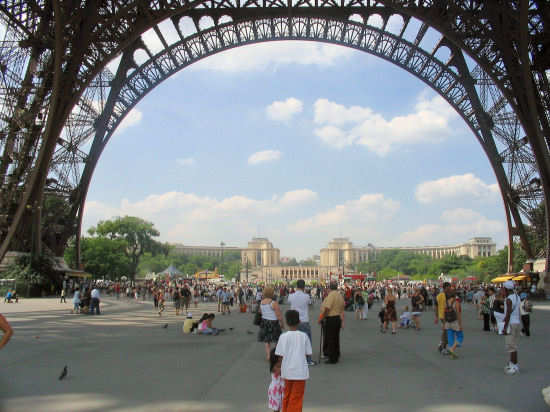 Picture of Under the Eiffel Tower.