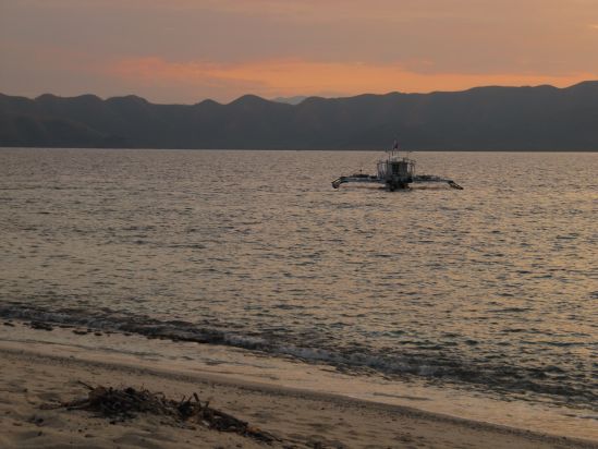 club paradise coron philippines karen claire dive boat sunset picture