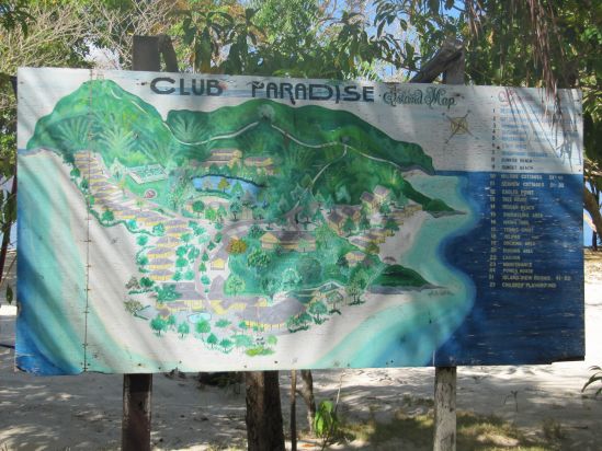 club paradise coron philippines resort map picture