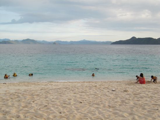 club paradise coron philippines snorkelling on beach picture