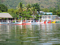 Colourful Catamarans at Lake Taal, The Philippines
