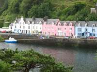 harbour opposite portree harbour scotland picture