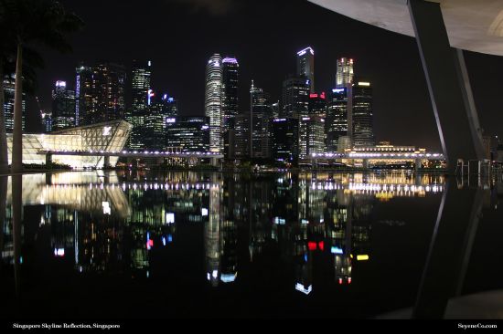 Free Singapore at night Wallpaper