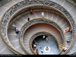 Free Spiral Staircase, Vatican City, Rome, Italy Wallpaper