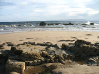 Blackwaterfoot beach with the tide out