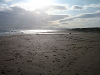 Blackwaterfoot beach with the tide out