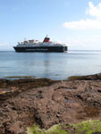 Caledonian Isles Ship leaving Brodick Pier